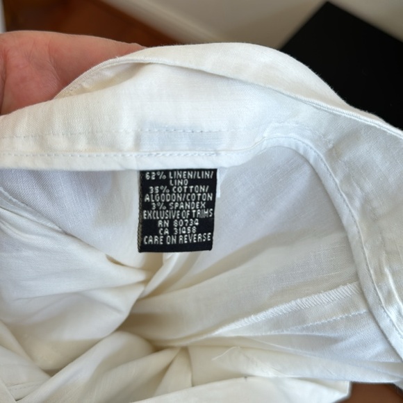 BCBG wide leg linen pants - Picture 3 of 9